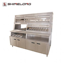 K283 Fast Food Equipment Pantalla de lujo de alimentos calientes